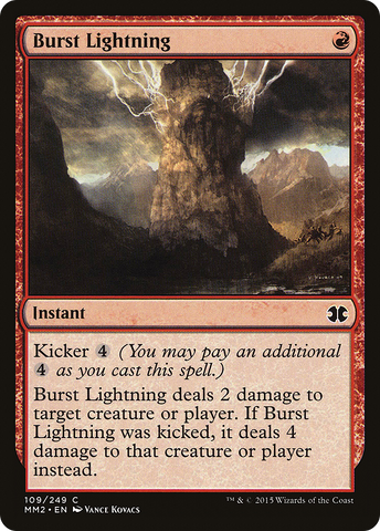 Burst Lightning (MM2-109)  Foil - Modern Masters 2015