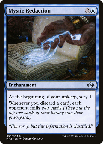 Mystic Redaction (MH2-053)  Foil - Modern Horizons 2