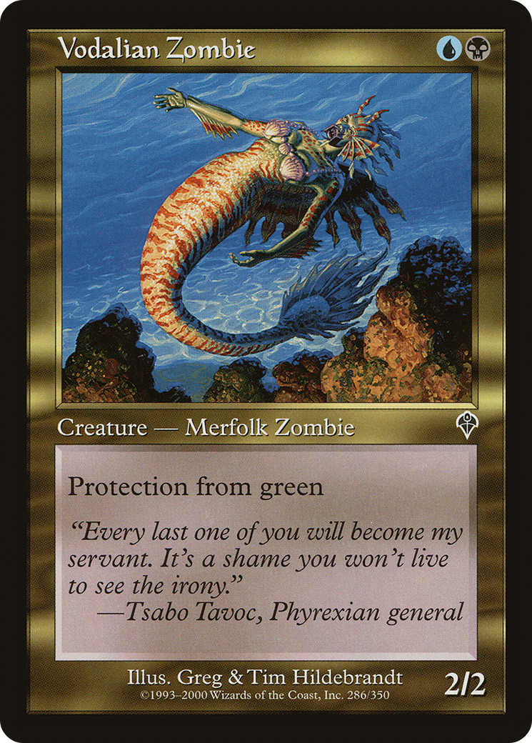 Vodalian Zombie (INV-286)  Foil - Invasion