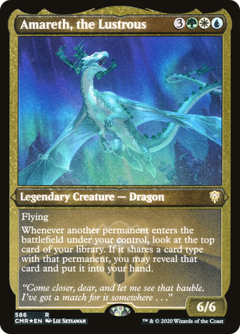 Amareth, the Lustrous (Foil Etched) (CMR-586)  Foil - Commander Legends