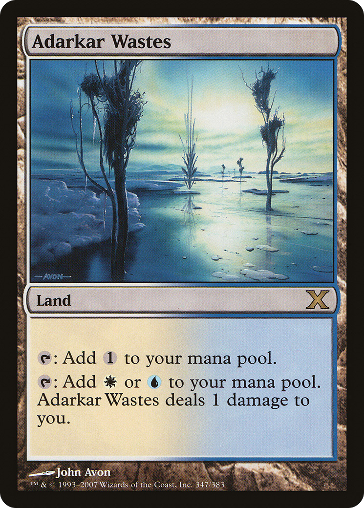 Adarkar Wastes (10E-347)  Foil - Tenth Edition