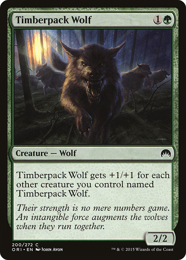 Timberpack Wolf (ORI-200)  Foil - Magic Origins