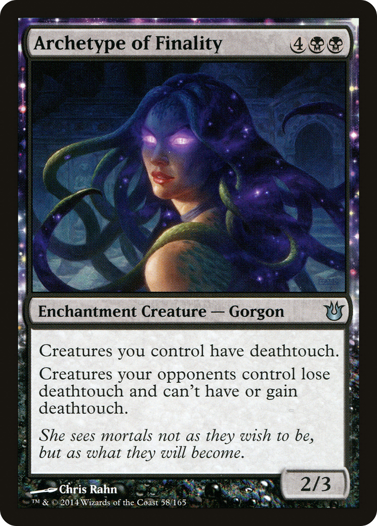 Archetype of Finality (BNG-058)  - Born of the Gods: (enchantment)