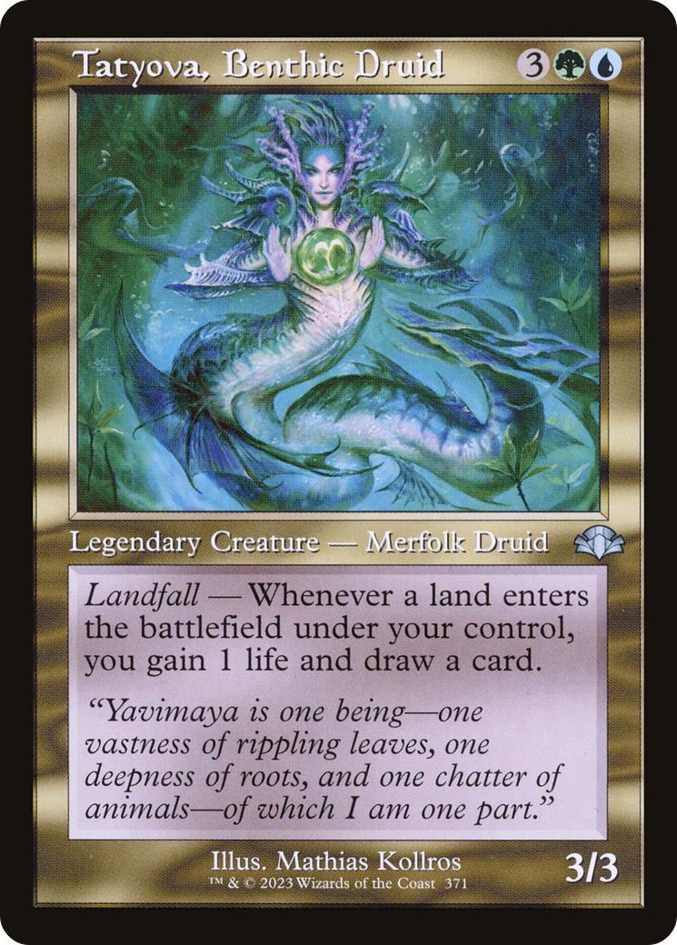 Tatyova, Benthic Druid (Retro Frame) (DMR-371)  Foil - Dominaria Remastered