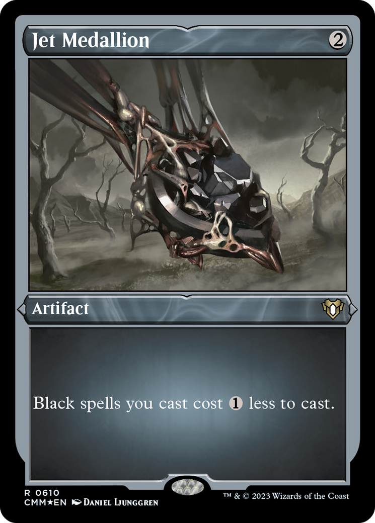 Jet Medallion (CMM-610)  Etched Foil - Commander Masters