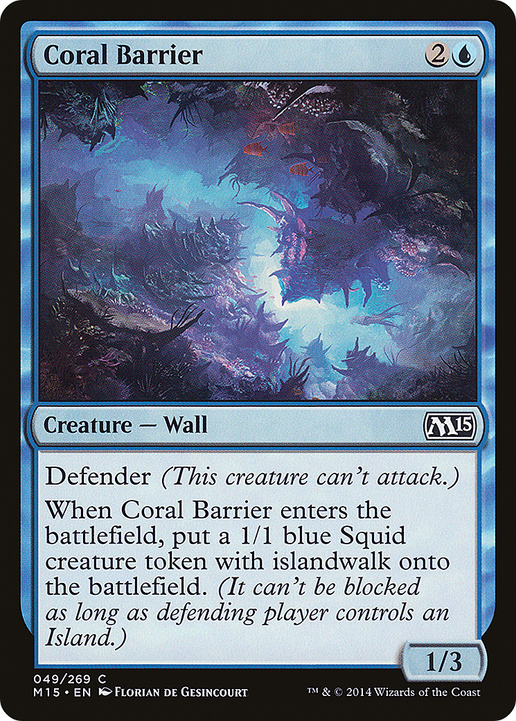 Coral Barrier (M15-049)  Foil - Magic 2015