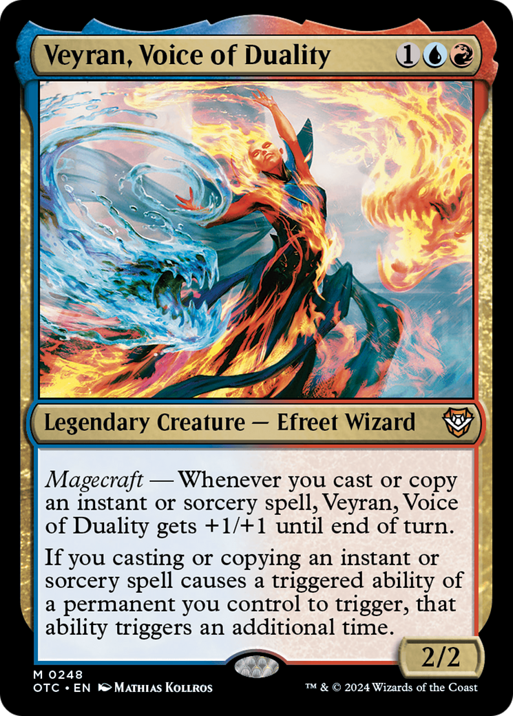 Veyran, Voice of Duality (OTC-248)  - Outlaws of Thunder Junction Commander