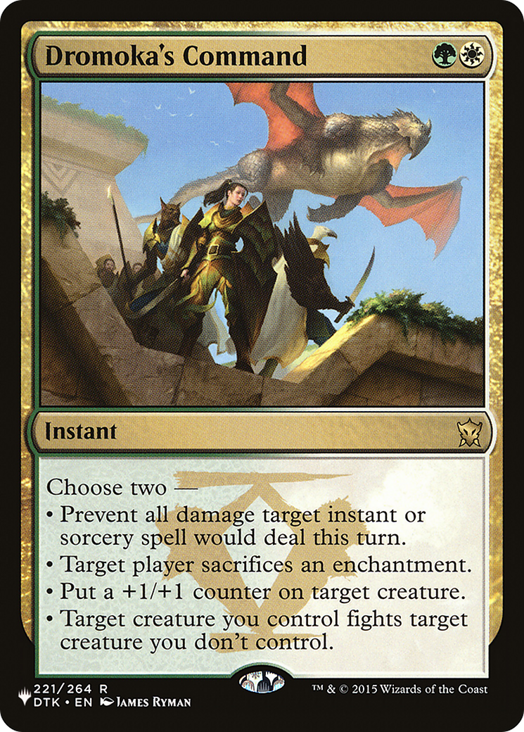Dromoka's Command (LIST-DTK-221)  - The List
