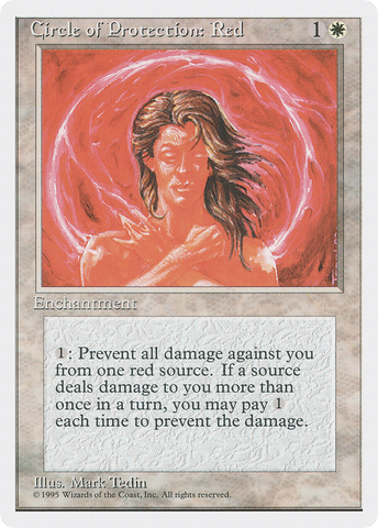 Circle of Protection: Red (4ED-)  - Fourth Edition
