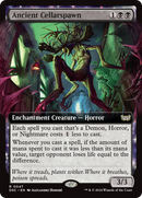 Ancient Cellarspawn (Extended Art) (DSC-047)  - Duskmourn: House of Horror Commander: (Extended Art, enchantment)