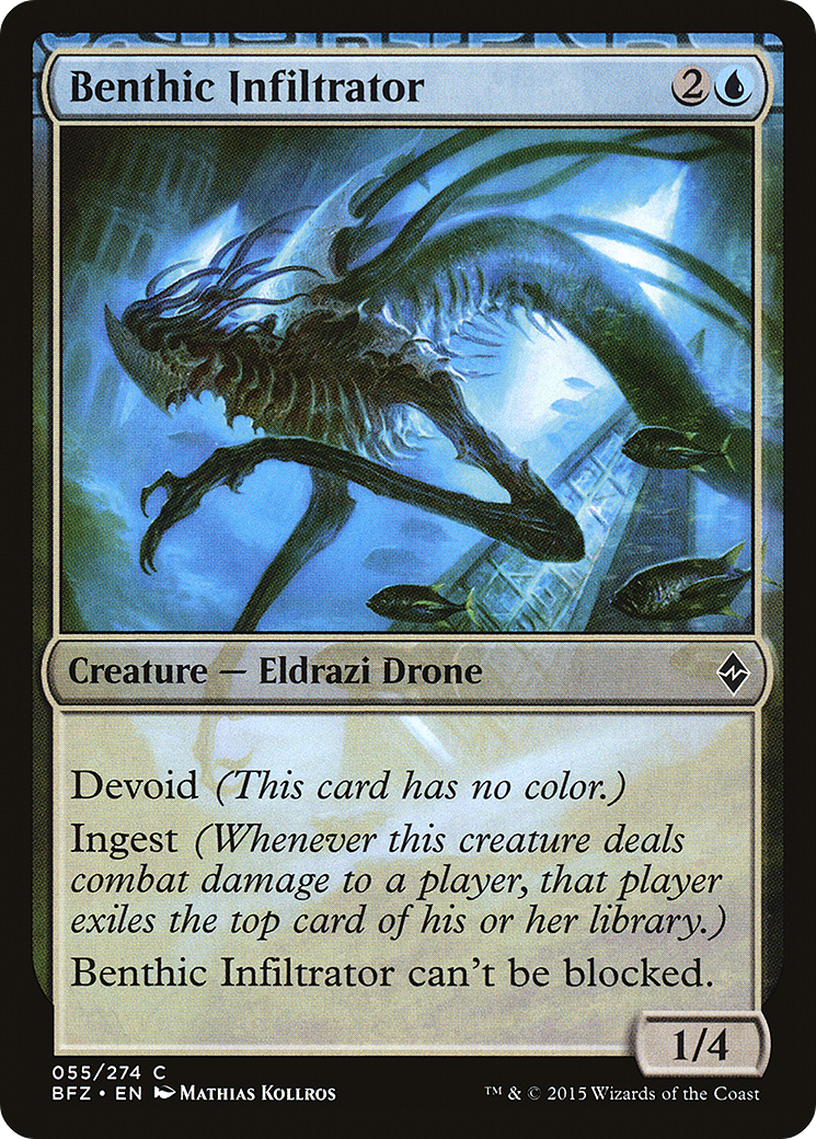 Benthic Infiltrator (BFZ-055)  Foil - Battle for Zendikar: (devoid)