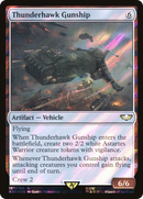 Thunderhawk Gunship (Surge Foil) (40K-167)  Foil - Warhammer 40,000 Commander