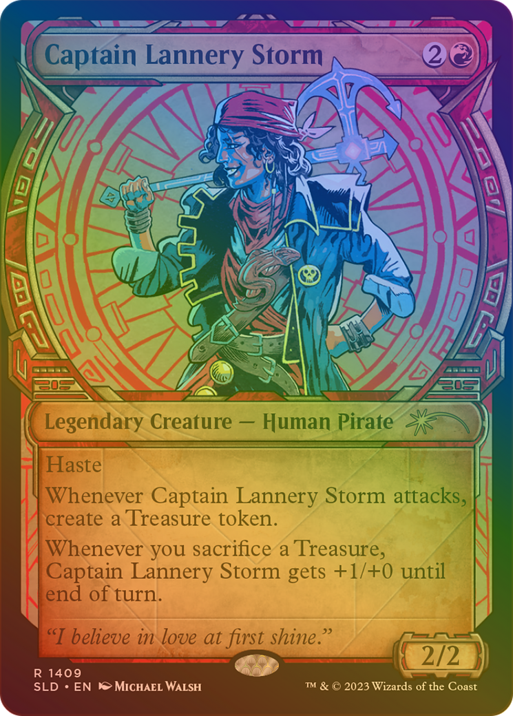 Captain Lannery Storm (Rainbow Foil) (SLD-1409)  Foil - Secret Lair Drop: (Showcase)