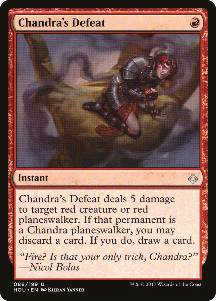 Chandra's Defeat (HOU-086)  Foil - Hour of Devastation