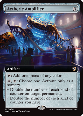 Aetheric Amplifier (Extended Art) (DRC-034)  - Commander: Aetherdrift: (Extended Art)