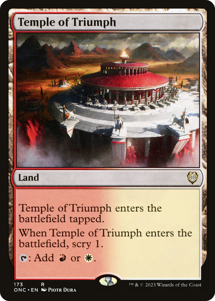 Temple of Triumph (ONC-173)  - Phyrexia: All Will Be One Commander