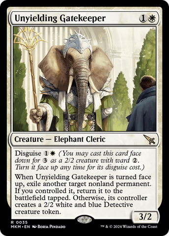 Unyielding Gatekeeper (MKM-035)  Foil - Murders at Karlov Manor