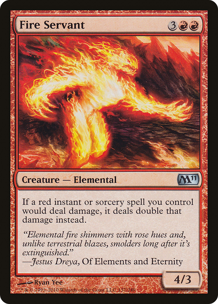 Fire Servant (M11-137)  Foil - Magic 2011