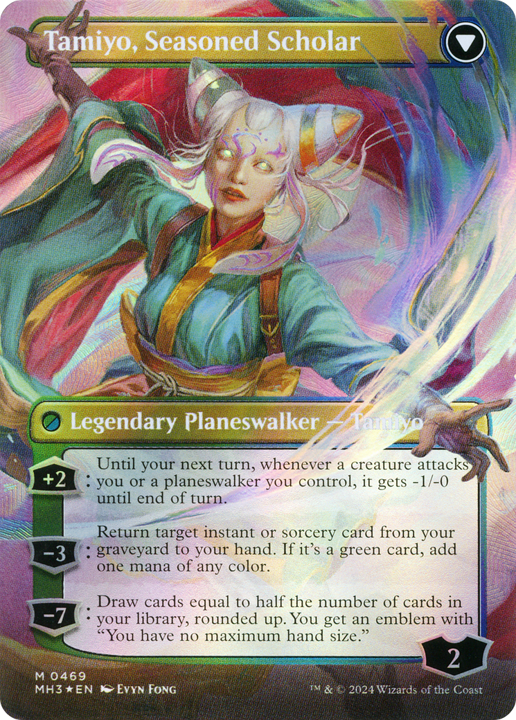 Tamiyo, Inquisitive Student (Borderless) (Textured Foil) (MH3-469)  Foil - Modern Horizons 3