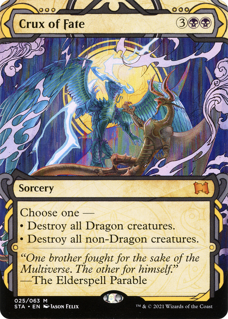 Crux of Fate (STA-025)  Foil - Strixhaven Mystical Archive: (Showcase) (Borderless)