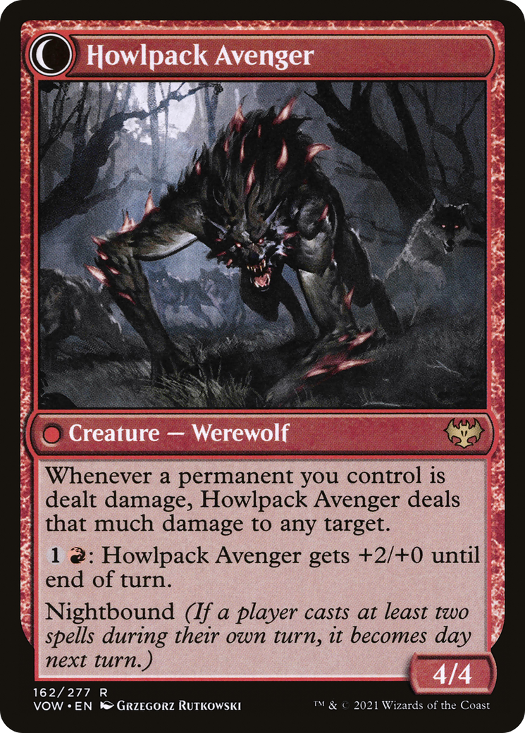 Ill-Tempered Loner (VOW-162)  Foil - Innistrad: Crimson Vow: (Double Faced Transform)