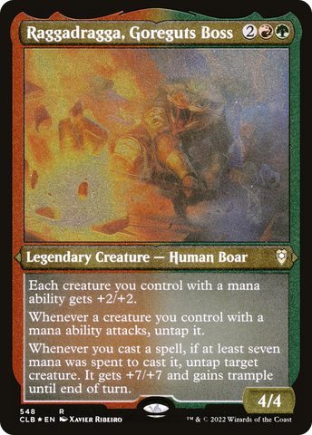 Raggadragga, Goreguts Boss (CLB-548)  Etched Foil - Commander Legends: Battle for Baldur's Gate