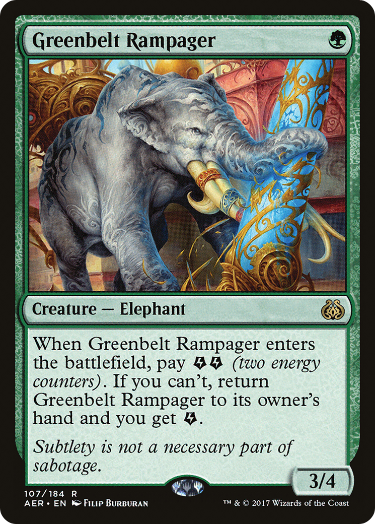 Greenbelt Rampager (AER-107)  Foil - Aether Revolt