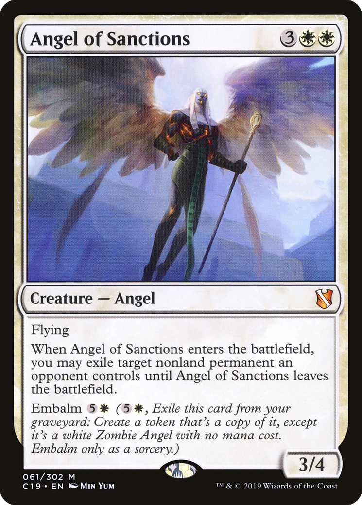Angel of Sanctions (C19-061)  - Commander 2019