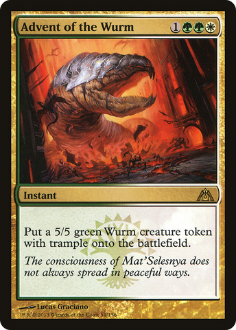 Advent of the Wurm (DGM-051)  Foil - Dragon's Maze