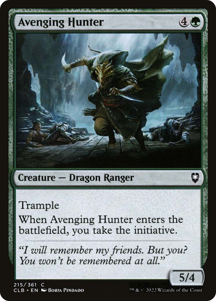 Avenging Hunter (CLB-215)  - Commander Legends: Battle for Baldur's Gate
