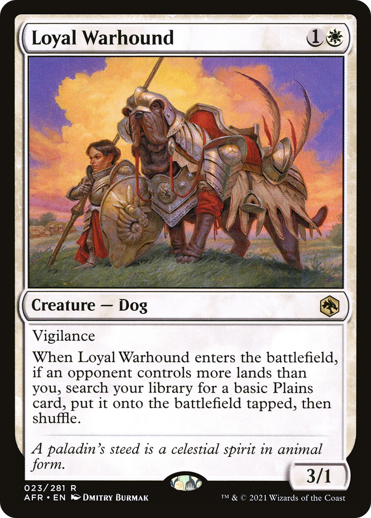 Loyal Warhound (AFR-023)  Foil - Adventures in the Forgotten Realms
