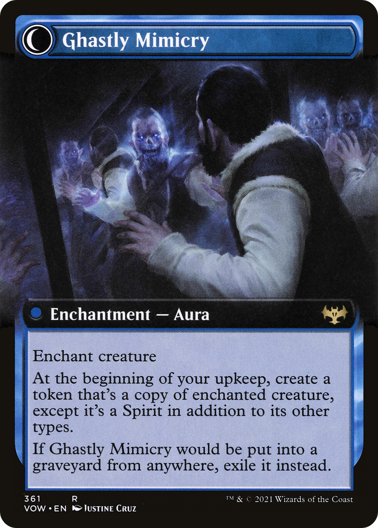 Mirrorhall Mimic (Extended Art) (VOW-361)  Foil - Innistrad: Crimson Vow: (Extended Art, Double Faced Transform)