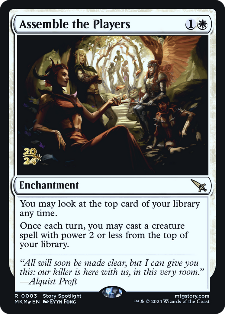 Assemble the Players (PRE-003)  Foil - Murders at Karlov Manor Promos