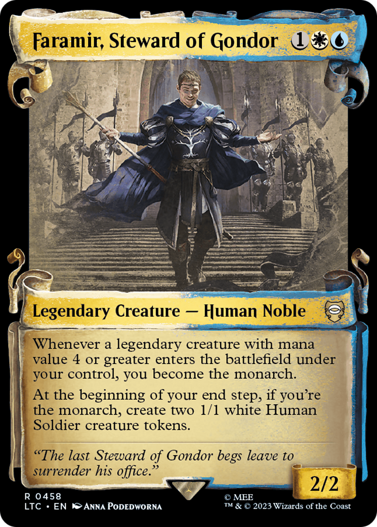 Faramir, Steward of Gondor (Showcase Scrolls) (LTC-458) - Tales of Middle-earth Commander: (Showcase) Foil