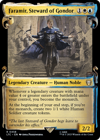 Faramir, Steward of Gondor (Showcase Scrolls) (LTC-458) - Tales of Middle-earth Commander: (Showcase) Foil
