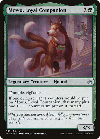 Mowu, Loyal Companion (WAR-167)  Foil - War of the Spark