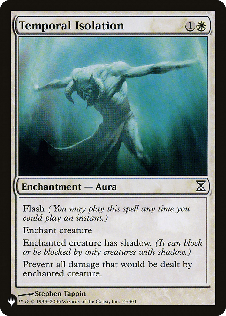 Temporal Isolation (LIST-TSP-43)  - The List