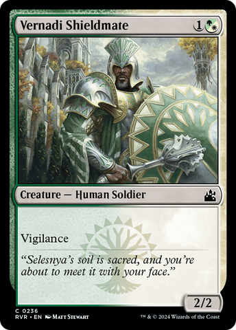 Vernadi Shieldmate (RVR-236)  - Ravnica Remastered