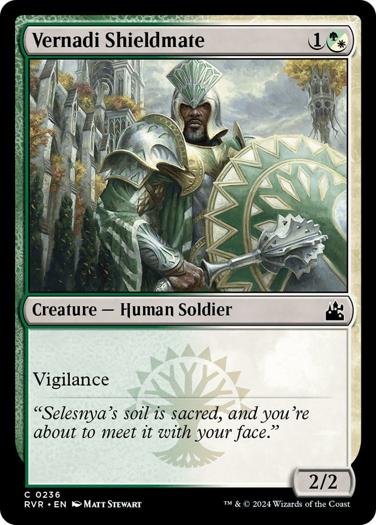 Vernadi Shieldmate (RVR-236)  Foil - Ravnica Remastered