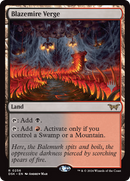 Blazemire Verge (PPDSK-256)  - Duskmourn: House of Horror Promos