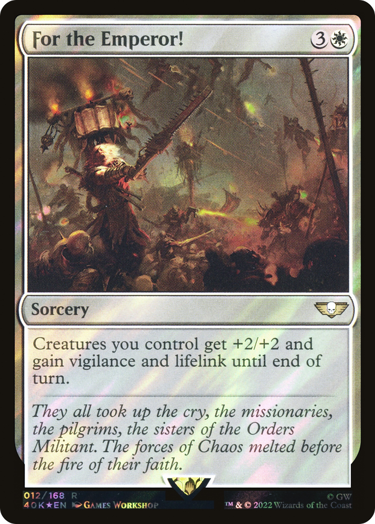 For the Emperor! (Surge Foil) (40K-012) - Warhammer 40,000 Commander Foil