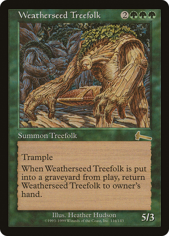 Weatherseed Treefolk (ULG-116)  Foil - Urza's Legacy
