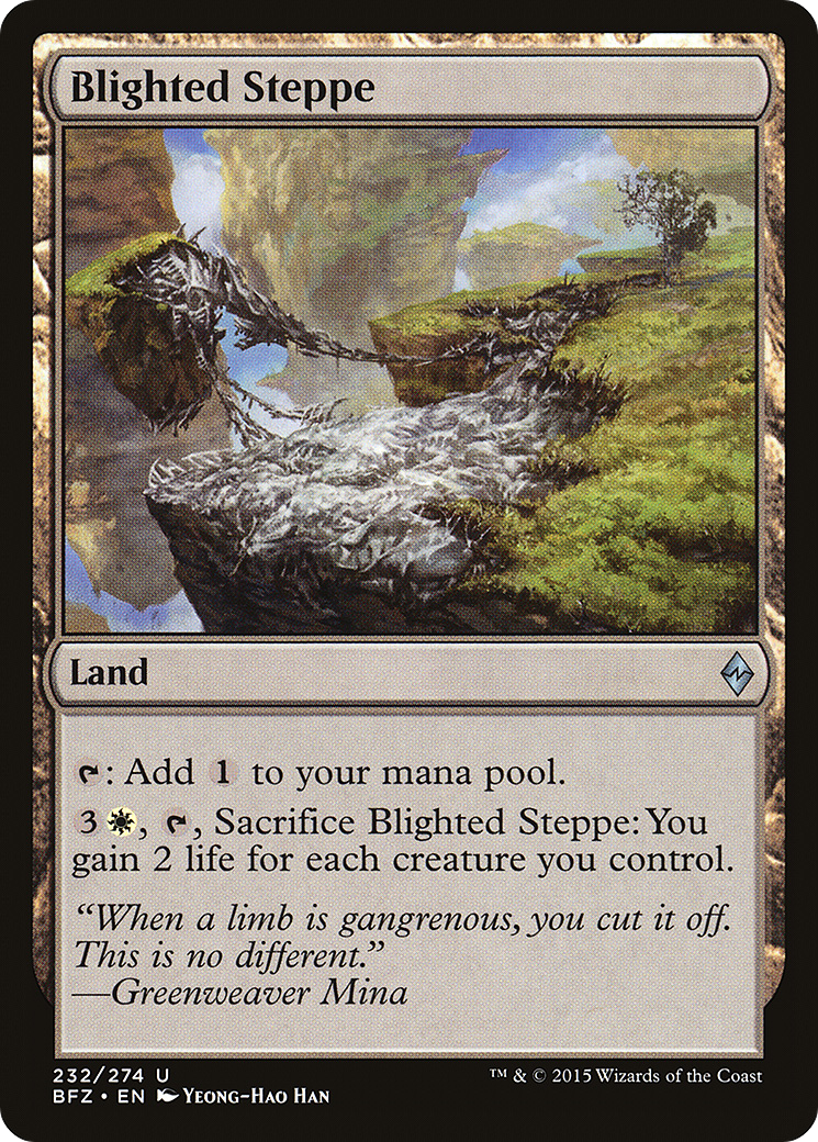 Blighted Steppe (BFZ-232)  Foil - Battle for Zendikar