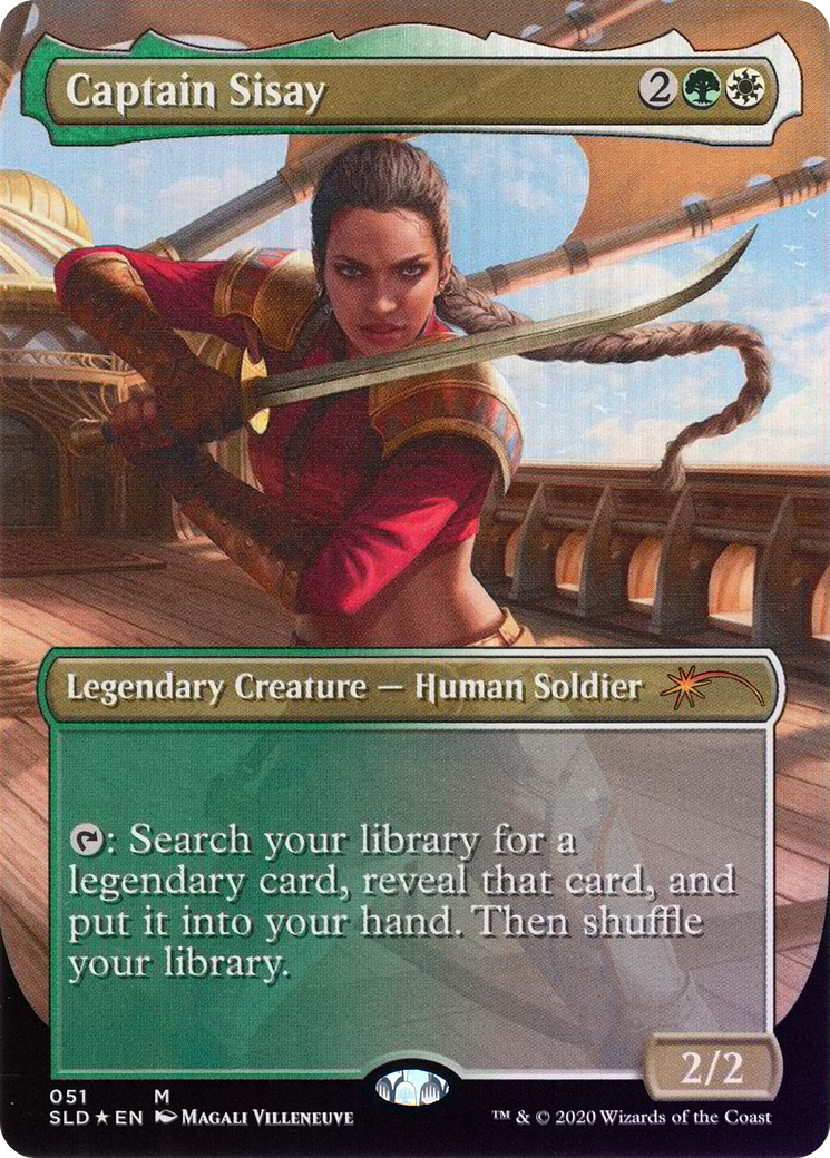 Captain Sisay (SLD-051)  Foil - Secret Lair Drop (Borderless)
