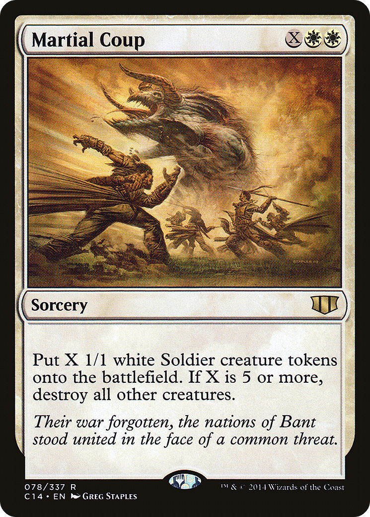Martial Coup (C14-078)  - Commander 2014