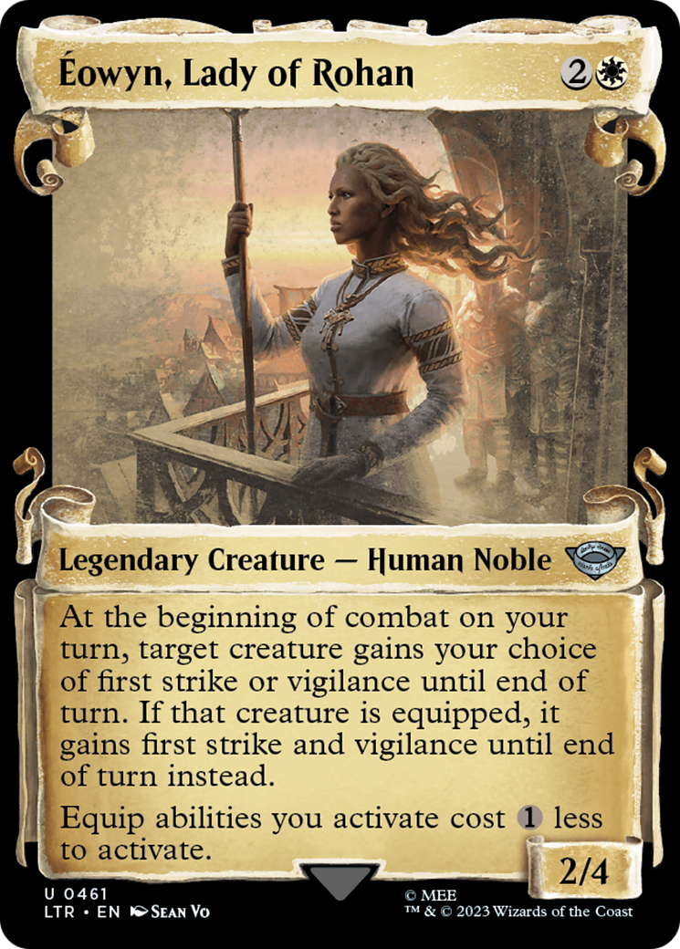 Eowyn, Lady of Rohan (Showcase Scrolls) (LTR-461)  Foil - The Lord of the Rings: Tales of Middle-earth: (Showcase)