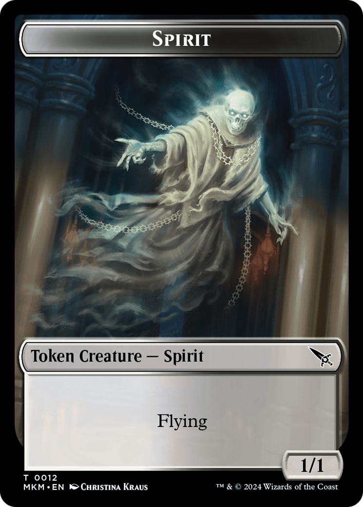 Spirit (TMKM-012)  Foil - Murders at Karlov Manor Tokens