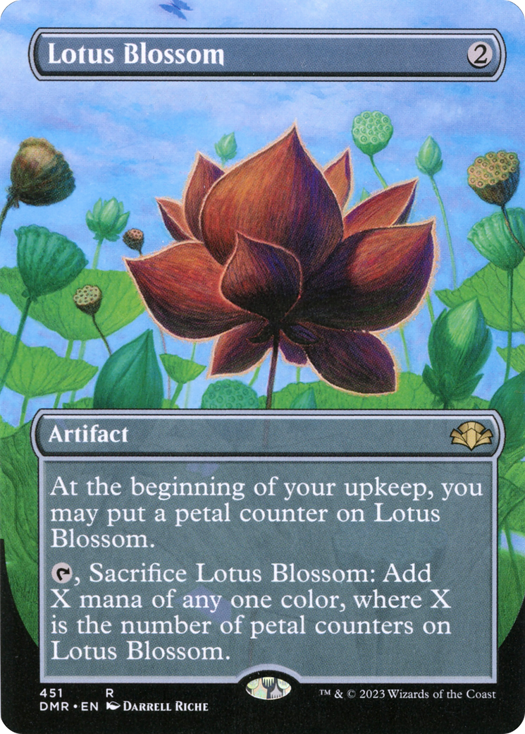 Lotus Blossom (Borderless) (DMR-451)  Foil - Dominaria Remastered