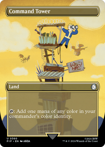 Command Tower (Borderless) (PIP-360)  Foil - Fallout