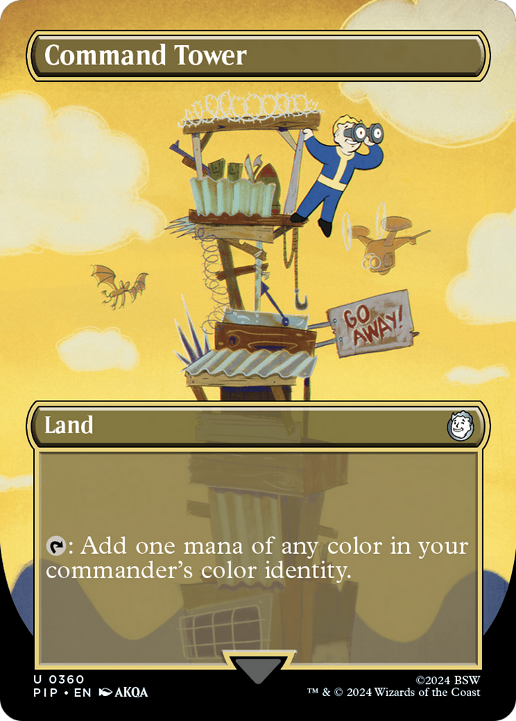 Command Tower (Borderless) (PIP-360) - Fallout (Borderless) Foil
